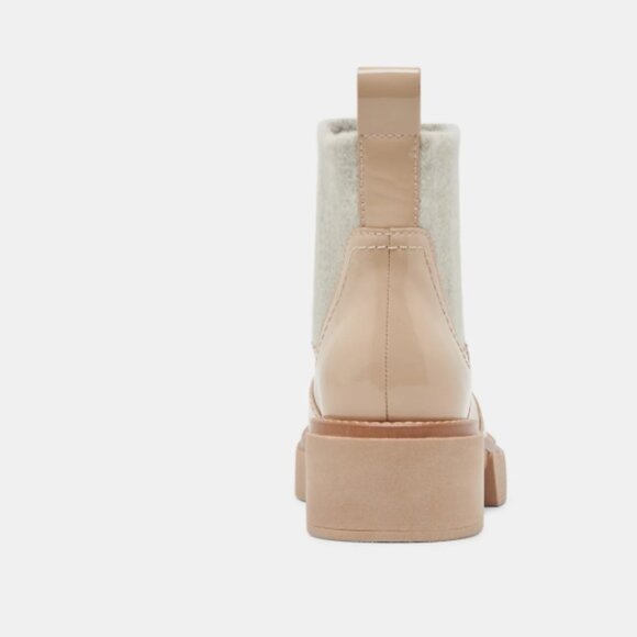 NEW DOLCE VITA Saline H2O WIDE Waterproof LEATHER Booties Dune GLOSS 2510 3T2 - Picture 4 of 5